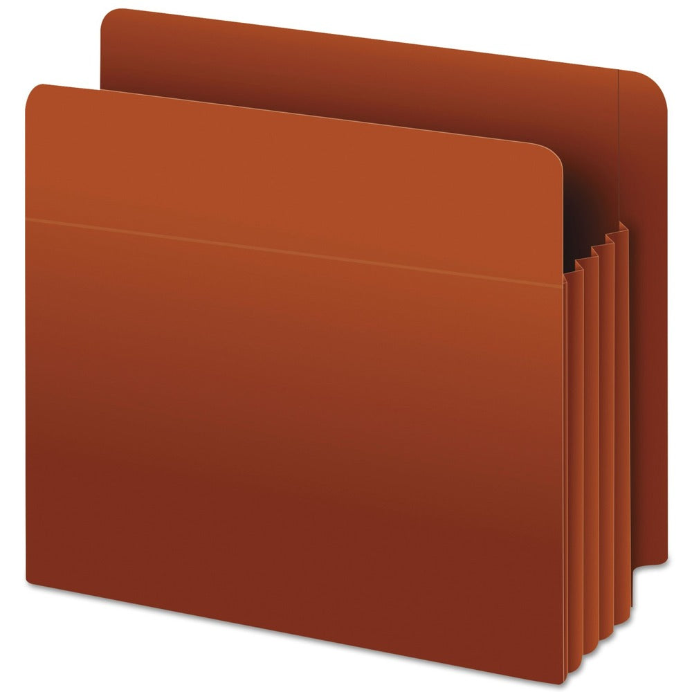 Pendaflex 3.5 Expansion Letter Size Heavy-Duty End Tab File Pockets - Red Fiber (10/Box)