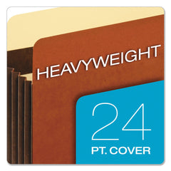 Pendaflex 3.5 in. Expansion Legal Size Heavy-Duty File Pockets - Redrope (25/Box)