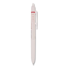 Pilot Frixion Waai Erasable Gel Pen, Retractable, Extra Fine 0.5 mm, Cherry Ink, Beige/Cherry Barrel, Dozen