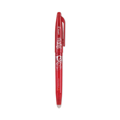Pilot 0.7 mm Fine FriXion Ball Erasable Stick Gel Pen - Red Ink, Red Barrel (1-Dozen)