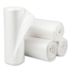 Pitt Plastics Eco Strong Plus 40 in. x 46 in. 14 mic 40 Gallon Can Liners - Natural (250/Carton)