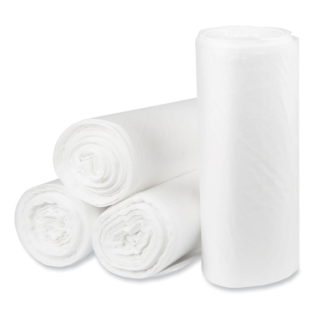 Pitt Plastics 37 in. x 50 in. 1.35 mil 44 gal. Eco Strong Plus Can Liners - Natural (100/Carton)