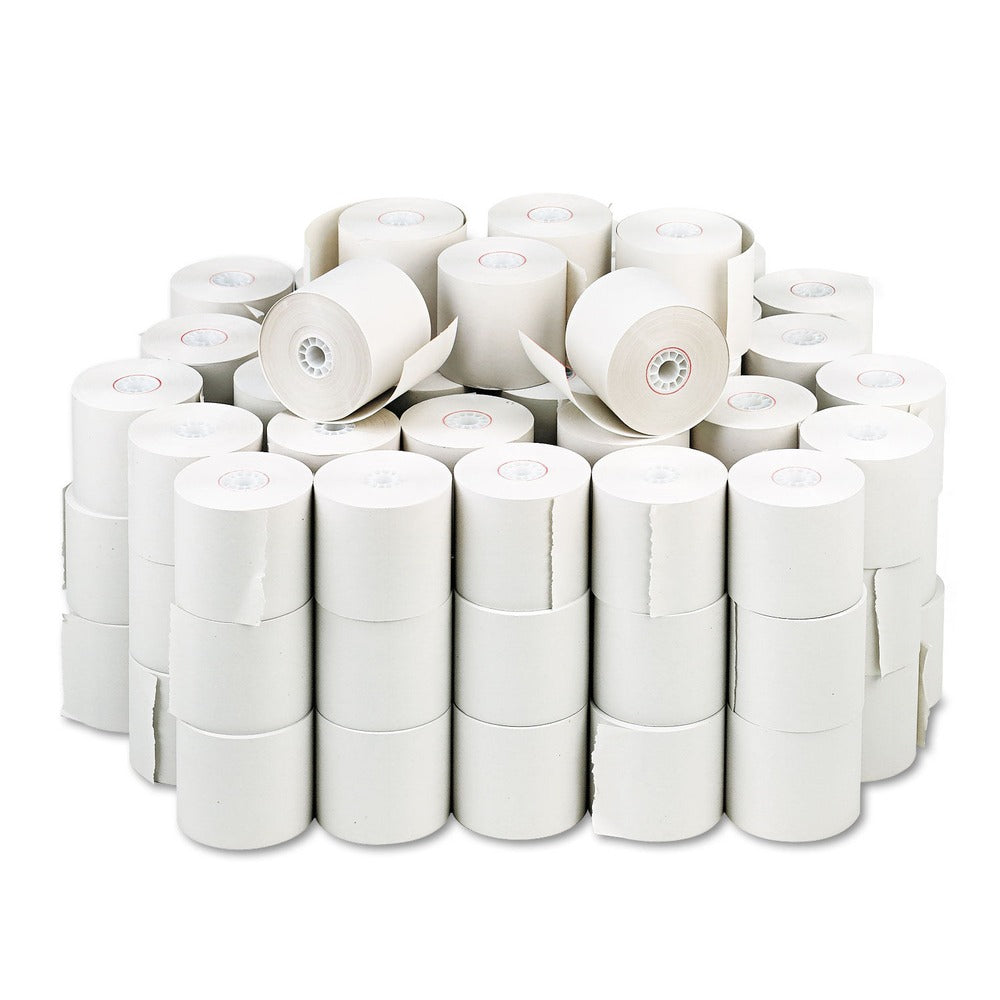 PM Company 2.25 in. x 150 ft. Impact Bond Paper Rolls - White (100/Carton)