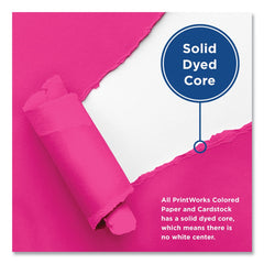 PrintWorks Professional 8.5 in. x 11 in. 24 lbs. Text Weight Color Paper - Fuchsia (1-Ream)