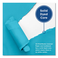 PrintWorks Professional 8.5 in. x 11 in. 24 lbs. Text Weight Color Paper - Blue (1-Ream)