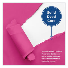 PrintWorks Professional 8.5 in. x 11 in. 65 lbs. Text Weight Color Cardstock - Fuchsia (1-Ream)