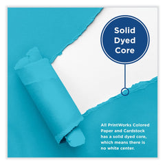 PrintWorks Professional 8.5 in. x 11 in. 65 lbs. Text Weight Color Cardstock - Blue (1-Ream)