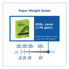PrintWorks Professional 8.5 in. x 11 in. 65 lbs. Text Weight Color Cardstock - Emerald Green (1-Ream)