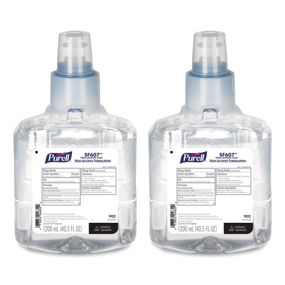 PURELL 1200 mL SF607 Instant Foam Hand Sanitizer Refill - Fragrance Free (2/Carton)