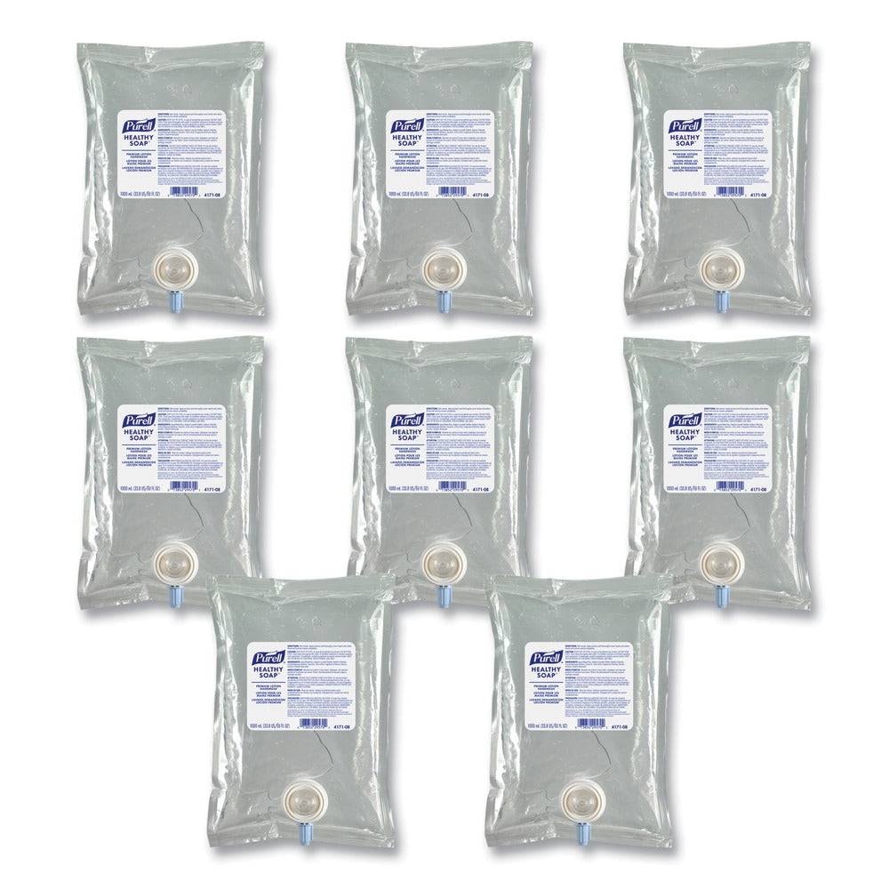 PURELL 4171-08 1000 mL HEALTHY SOAP Premium Lotion Handwash - Waterfall Scent (8/Carton)