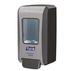 PURELL 5234-06 FMX-20 6.5 in. x 4.65 in. x 11.86 in. 2,000 mL Soap Push-Style Dispenser - Graphite/Chrome (6/Carton)