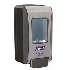 PURELL 5234-06 FMX-20 6.5 in. x 4.65 in. x 11.86 in. 2,000 mL Soap Push-Style Dispenser - Graphite/Chrome (6/Carton)