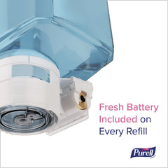 PURELL 8330-E1 ES10 4.33 in. x 3.96 in. x 10.31 in. 1,200 mL Automatic Hand Soap Dispenser - White