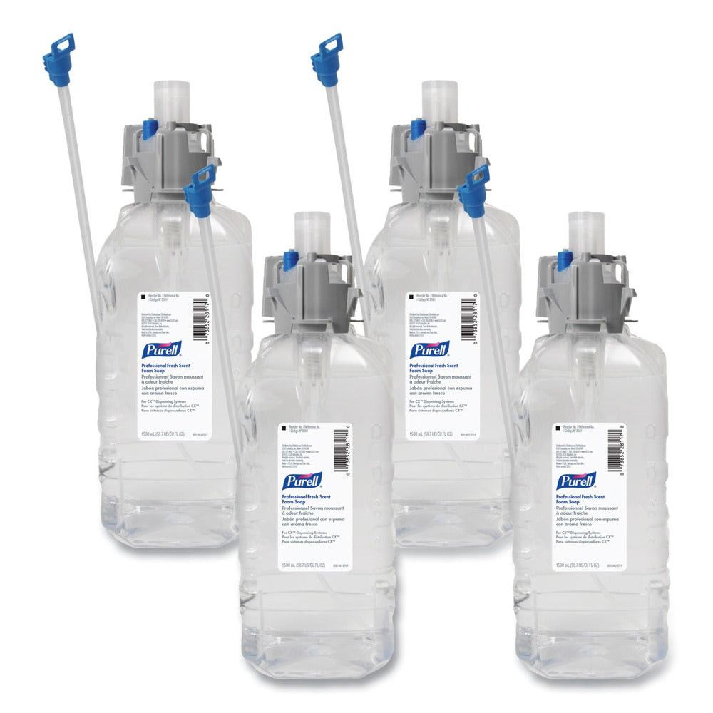 PURELL 1,500 mL Professional Foam Soap Refill for CX, CXi, CXT Dispensers - Fresh Scent (4/Carton)