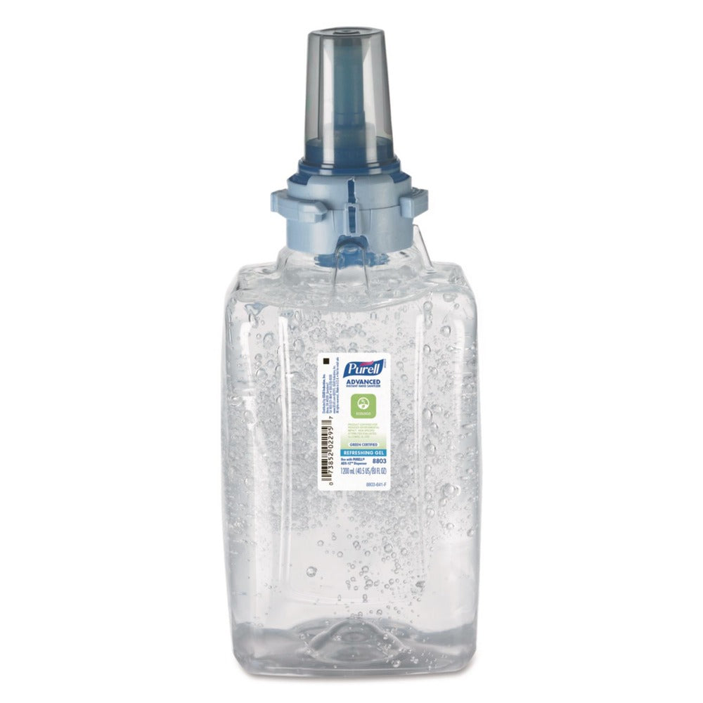 PURELL 8803-03 1200 mL Fragrance-Free Green Certified Advanced Refreshing Gel Hand Sanitizer for ADX-12