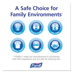 PURELL 5 in. x 7 in. Individually Wrapped Sanitizing Hand Wipes - Unscented, White (100/Box)