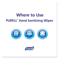 PURELL 5 in. x 7 in. Individually Wrapped Sanitizing Hand Wipes - Unscented, White (100/Box)