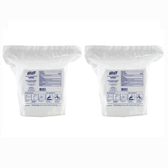 PURELL 9118-02 1200-Piece/Refill Pouch 2 Refills/Carton 6 in x 8 in Hand Sanitizing Wipes - White, Fresh Citrus