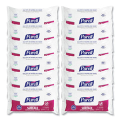 PURELL 9371-12 7.4 in. x 9 in. 1-Ply Foodservice Surface Sanitizing Wipes - Fragrance-Free/White (12/Carton)
