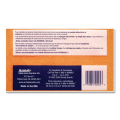 Brillo 21006 3.5 in. x 6.12 in. Commercial Heavy-Duty Scrub Sponge - Orange/Green (12/Carton)