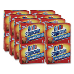 Brillo Strip and Shine 2.5 in. x 2 in. Steel Wool Balls - Gray (24/Carton)