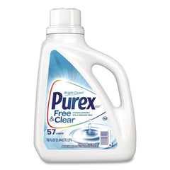 Purex 75 oz. Bottle Free and Clear Liquid Laundry Detergent - Unscented
