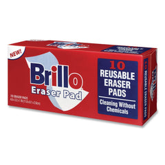 Brillo 3.2 in. x 4.6 in. Commercial Eraser Pads - White (12/Carton)