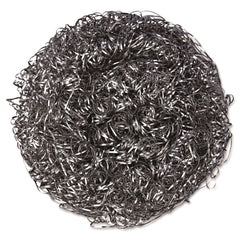 Kurly Kate Large Stainless Steel Scrubbers - Steel Gray (6/Carton)