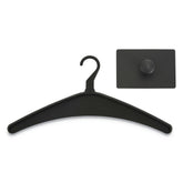Quartet Magnetic Coat Hook Metal with Heavy-Duty Hanger - Black
