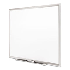 Quartet Classic Series 72 x 48 Porcelain Magnetic Dry Erase Board - White Surface/Silver Aluminum Frame