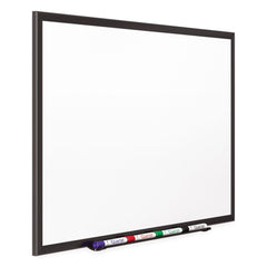 Quartet 72 in. x 48 in. Classic Series Porcelain Magnetic Dry Erase Board - White Surface, Black Aluminum Frame