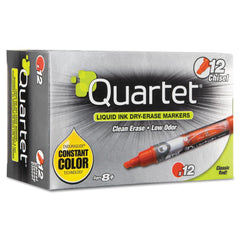 Quartet Broad Chisel Tip EnduraGlide Dry Erase Marker - Red (1 Dozen)