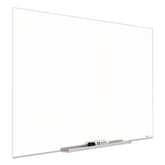 Quartet InvisaMount 50 x 28 Magnetic Glass Marker Board - White Surface