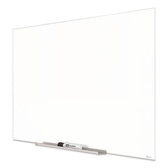 Quartet InvisaMount 50 x 28 Magnetic Glass Marker Board - White Surface