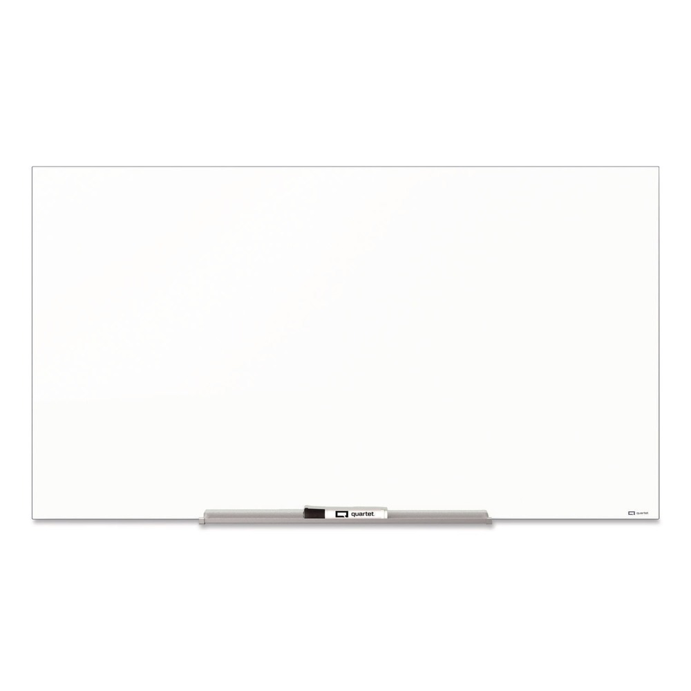 Quartet InvisaMount 50 x 28 Magnetic Glass Marker Board - White Surface