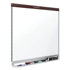 Quartet Prestige 2 Duramax 48 in. x 36 in. Magnetic Porcelain Whiteboard - Mahogany