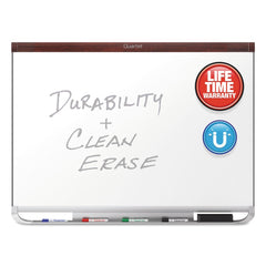 Quartet Prestige 2 Duramax 48 in. x 36 in. Magnetic Porcelain Whiteboard - Mahogany