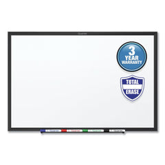 Quartet Classic Series Melamine Dry Erase Board, 60 X 36, White Surface, Black Frame
