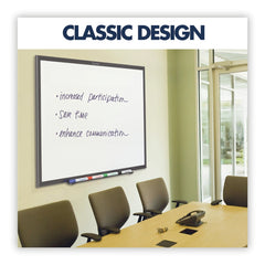 Quartet Classic Series Melamine Dry Erase Board, 60 X 36, White Surface, Black Frame