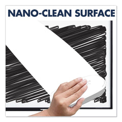 Quartet Classic Series Nano-Clean 48 x 36 Dry Erase Board - White Surface/Black Aluminum Frame