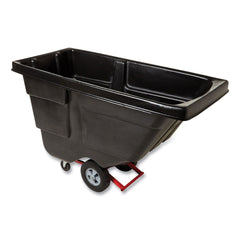 Rubbermaid Commercial 202 gal. 450 lbs. Capacity Plastic Rotomolded Tilt Truck - Black