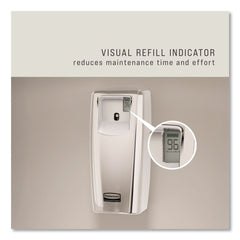Rubbermaid Commercial 3.6 in. x 4.33 in. x 8.75 in. TC Microburst 9000 LCD Odor Control System - White