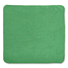 Rubbermaid Commercial 12 in. x 12 in. Microfiber Cleaning Cloths - Green (24/Pack)