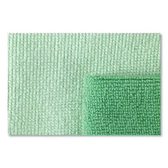 Rubbermaid Commercial 12 in. x 12 in. Microfiber Cleaning Cloths - Green (24/Pack)