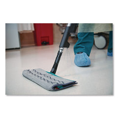 Rubbermaid Commercial Executive 17 in. x 3.5 in. Microfiber Single-Sided Flat Mop Frame - Black/Silver