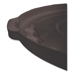 Rubbermaid Commercial BRUTE 22.25 in. Diameter Self-Draining Flat Top Lids for 32 Gallon Round BRUTE Containers - Black