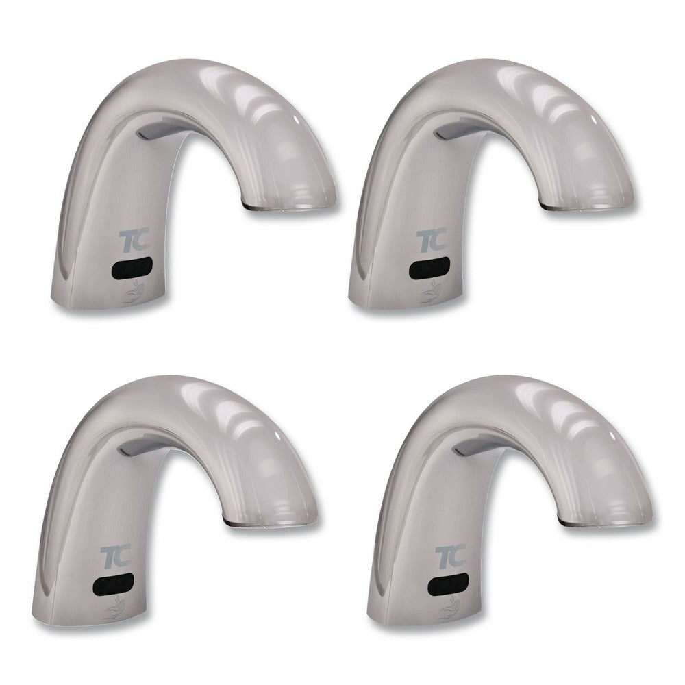 Rubbermaid Commercial 1938171 One Shot 11 in. x 14 in. x 3.5 in. Touch Free Foam Soap Dispenser - Chrome (4/Carton)