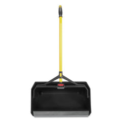 Rubbermaid Commercial Maximizer 20.44 in. W x 29 in. H Plastic Heavy-Duty Stand Up Debris Pan - Yellow/Black