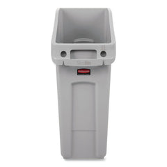 Rubbermaid Commercial Slim Jim 13 gal Polyethylene Under Counter Container - Gray