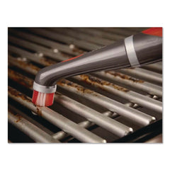 Rubbermaid Reveal Power Scrubber Red/White Nylon Bristles 1.73-in Brush Red Plastic Handle
